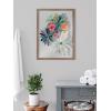 image:imageKate and Laurel Blake Flowers on Glass 2 Whole Flowers Framed Printed Acrylic Wall Art by Jessi Raulet of Ettavee 18x24 Natural Decorative Tropical Floral Wall DcorGold