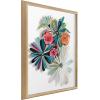 image:imageKate and Laurel Blake Flowers on Glass 2 Whole Flowers Framed Printed Acrylic Wall Art by Jessi Raulet of Ettavee 18x24 Natural Decorative Tropical Floral Wall DcorNatural