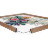 image:imageKate and Laurel Blake Flowers on Glass 2 Whole Flowers Framed Printed Acrylic Wall Art by Jessi Raulet of Ettavee 18x24 Natural Decorative Tropical Floral Wall DcorGold