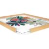 image:imageKate and Laurel Blake Flowers on Glass 2 Whole Flowers Framed Printed Acrylic Wall Art by Jessi Raulet of Ettavee 18x24 Natural Decorative Tropical Floral Wall DcorNatural