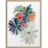 image:imageKate and Laurel Blake Flowers on Glass 2 Whole Flowers Framed Printed Acrylic Wall Art by Jessi Raulet of Ettavee 18x24 Natural Decorative Tropical Floral Wall DcorNatural
