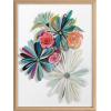 image:imageKate and Laurel Blake Flowers on Glass 2 Whole Flowers Framed Printed Acrylic Wall Art by Jessi Raulet of Ettavee 18x24 Natural Decorative Tropical Floral Wall DcorNatural