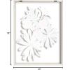 image:imageKate and Laurel Blake Flowers on Glass 2 Whole Flowers Framed Printed Acrylic Wall Art by Jessi Raulet of Ettavee 18x24 Natural Decorative Tropical Floral Wall DcorNatural