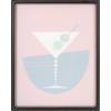 image:imageKate and Laurel Blake Martini Framed Printed Glass Art by Amber Leaders Designs 16x20 Dark Gold Chic MidCentury Modern DecorGold