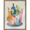 image:imageKate and Laurel Blake Mid Century Modern Cocktails Framed Printed glass Wall Art by Rachel Lee of My Dream Wall 18x24 Gold Colorful Coctail Art Wall Dcor