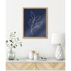 image:imageKate and Laurel Blake Modern Blue Botanical Line Sketch Print 3 Framed Printed Glass Wall Art by The Creative Bunch Studio 16 x 20 Natural Decorative Abstract Nature Art Print for WallNatural