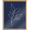 image:imageKate and Laurel Blake Modern Blue Botanical Line Sketch Print 3 Framed Printed Glass Wall Art by The Creative Bunch Studio 16 x 20 Natural Decorative Abstract Nature Art Print for WallNatural