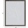 image:imageKate and Laurel Blake Modern Blue Botanical Line Sketch Print 3 Framed Printed Glass Wall Art by The Creative Bunch Studio 16 x 20 Natural Decorative Abstract Nature Art Print for WallGray