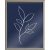 image:imageKate and Laurel Blake Modern Blue Botanical Line Sketch Print 3 Framed Printed Glass Wall Art by The Creative Bunch Studio 16 x 20 Natural Decorative Abstract Nature Art Print for WallGray