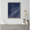 image:imageKate and Laurel Blake Modern Blue Botanical Line Sketch Print 3 Framed Printed Glass Wall Art by The Creative Bunch Studio 16 x 20 Natural Decorative Abstract Nature Art Print for WallGray