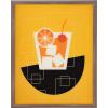 image:imageKate and Laurel Blake Old Fashioned Cocktail Framed Printed Glass Wall Art by Amber Leaders Designs 16x20 Dark Gold Chic MidCentury Wall DecorGold