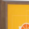 image:imageKate and Laurel Blake Old Fashioned Cocktail Framed Printed Glass Wall Art by Amber Leaders Designs 16x20 Dark Gold Chic MidCentury Wall DecorGold