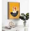 image:imageKate and Laurel Blake Old Fashioned Cocktail Framed Printed Glass Wall Art by Amber Leaders Designs 16x20 Dark Gold Chic MidCentury Wall DecorNatural