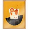 image:imageKate and Laurel Blake Old Fashioned Cocktail Framed Printed Glass Wall Art by Amber Leaders Designs 16x20 Dark Gold Chic MidCentury Wall DecorNatural