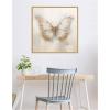 image:imageKate and Laurel Butterfly Neutral 2 Framed Canvas Wall Art by The Creative Bunch Studio 30 x 30 Sylvie Bright Gold Modern Abstract Animals Art for Wall Decor Living Room Bedroom