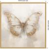 image:imageKate and Laurel Butterfly Neutral 2 Framed Canvas Wall Art by The Creative Bunch Studio 30 x 30 Sylvie Bright Gold Modern Abstract Animals Art for Wall Decor Living Room Bedroom
