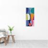 image:imageKate and Laurel Framed Canvas Wall Art Print Abstract 02 Panel 2 by Rachel Lee 18 x 40 Sylvie Natural Frame Modern Contemporary Abstract Art for Wall DecorSylvie White