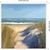 image:imageKate and Laurel Framed Canvas Wall Art Print By The Sea by Mary Sparrow 22 x 22 Sylvie White Frame Coastal Beach Art for Wall Decor