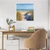 image:imageKate and Laurel Framed Canvas Wall Art Print By The Sea by Mary Sparrow 22 x 22 Sylvie White Frame Coastal Beach Art for Wall Decor