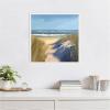 image:imageKate and Laurel Framed Canvas Wall Art Print By The Sea by Mary Sparrow 22 x 22 Sylvie White Frame Coastal Beach Art for Wall Decor