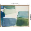 image:imageKate and Laurel Framed Canvas Wall Art Print Coastal Calm I by Amy Lighthall 42 x 32 Sylvie Natural Frame Modern Contemporary Abstract Art for Wall Decor