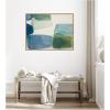 image:imageKate and Laurel Framed Canvas Wall Art Print Coastal Calm I by Amy Lighthall 42 x 32 Sylvie Natural Frame Modern Contemporary Abstract Art for Wall Decor