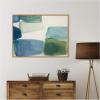 image:imageKate and Laurel Framed Canvas Wall Art Print Coastal Calm I by Amy Lighthall 42 x 32 Sylvie Natural Frame Modern Contemporary Abstract Art for Wall Decor