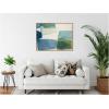 image:imageKate and Laurel Framed Canvas Wall Art Print Coastal Calm I by Amy Lighthall 42 x 32 Sylvie Natural Frame Modern Contemporary Abstract Art for Wall Decor