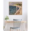 image:imageKate and Laurel Framed Canvas Wall Art Print High Tide Pleine Mer 1920 Henri Mattise by Nostalgia Prints 30 x 30 Sylvie Beaded Rustic Natural Frame Modern Contemporary Beach Art for Wall Decor