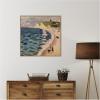 image:imageKate and Laurel Framed Canvas Wall Art Print High Tide Pleine Mer 1920 Henri Mattise by Nostalgia Prints 30 x 30 Sylvie Beaded Rustic Natural Frame Modern Contemporary Beach Art for Wall Decor