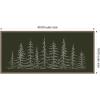image:imageKate and Laurel Framed Canvas Wall Art Print Minimalist Evergreen Trees Sketch by The Creative Bunch Studio 40 x 18 Sylvie Dark Gold Frame Modern Contemporary Nature Art for Wall Decor