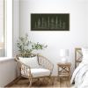 image:imageKate and Laurel Framed Canvas Wall Art Print Minimalist Evergreen Trees Sketch by The Creative Bunch Studio 40 x 18 Sylvie Dark Gold Frame Modern Contemporary Nature Art for Wall Decor