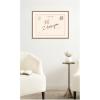 image:imageKate and Laurel Framed Canvas Wall Art Print PS I Love You Postcard by Lucky Guava 24 x 18 Sylvie Beaded Rustic Natural Frame Whimsical Typography Art for Wall Decor