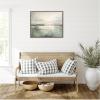 image:imageKate and Laurel Framed Canvas Wall Art Print Subtle Abstract Gray Green Horizon by The Creative Bunch Studio 28 x 23 Sylvie Dark Gold Frame Modern Contemporary Landscape Art for Wall Decor