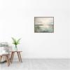 image:imageKate and Laurel Framed Canvas Wall Art Print Subtle Abstract Gray Green Horizon by The Creative Bunch Studio 28 x 23 Sylvie Dark Gold Frame Modern Contemporary Landscape Art for Wall Decor