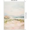 image:imageKate and Laurel Framed Canvas Wall Art Print Tranquil Landscape III expansion by Amy Lighthall 28 x 38 Sylvie Natural Frame Coastal Abstract Art for Wall DecorSylvie Beaded White