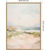 image:imageKate and Laurel Framed Canvas Wall Art Print Tranquil Landscape III expansion by Amy Lighthall 28 x 38 Sylvie Natural Frame Coastal Abstract Art for Wall DecorSylvie Natural
