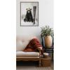 image:imageKate and Laurel Framed Canvas Wall Art Print Winter Bear Waiting to Ski by The Creative Bunch Studio 18 x 24 Sylvie Walnut Frame Whimsical Animal Art for Wall Decor