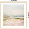 image:imageKate and Laurel Framed Wall Art Print Tranquil Landscape III expansion by Amy Lighthall 22 x 26 Woodgrain Stripe Blonde Frame Coastal Abstract Art for Wall DecorWoodgrain Stripe Blonde