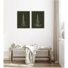 image:imageKate and Laurel Minimalist Evergreen Trees Sketch  2 Piece Framed Canvas Wall Art Set by The Creative Bunch Studio Sylvie Dark Gold Modern Contemporary Nature Art for Wall Decor