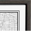 image:imageKate and Laurel Sylvie Atlanta Modern Map Framed Canvas Wall Art by Jake Goossen 18x24 Gray Geography Art for WallGray