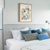 image:imageKate and Laurel Sylvie Awaking Peach Framed Linen Textured Canvas Wall Art by Sara Berrenson 18x24 Natural Vibrant Floral Art for WallNatural