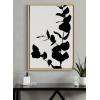 image:imageKate and Laurel Sylvie BB Branch Framed Canvas Wall Art by Border Bloom 23x33 Natural Decorative Nature Shadow Art for Wall
