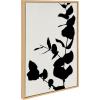 image:imageKate and Laurel Sylvie BB Branch Framed Canvas Wall Art by Border Bloom 23x33 Natural Decorative Nature Shadow Art for Wall