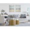 image:imageKate and Laurel Sylvie Beach 2 Set Framed Canvas Wall Art by Emiko and Mark Franzen of F2Images 2 Piece Set 23x33 White Coastal Landscape Large Framed Wall Dcor