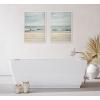 image:imageKate and Laurel Sylvie Beach 2 Set Framed Canvas Wall Art by Emiko and Mark Franzen of F2Images 2 Piece Set 23x33 White Coastal Landscape Large Framed Wall Dcor