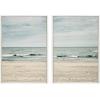 image:imageKate and Laurel Sylvie Beach 2 Set Framed Canvas Wall Art by Emiko and Mark Franzen of F2Images 2 Piece Set 23x33 White Coastal Landscape Large Framed Wall Dcor