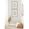 image:imageKate and Laurel Sylvie Beaded Eucalyptus 4a and Eucalyptus 4b Vintage Framed Canvas Wall Art Set by Maja Mitrovic of Makes My Day Happy 2 Piece Set 18x24 Gold Simple Plant Art Set Wall Dcor
