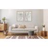 image:imageKate and Laurel Sylvie Beaded SB Protea Sketch 1 BW and SB Protea Sketch 2 BW Vintage Framed Canvas Wall Art Set by Sara Berrenson 2 Piece Set 23x33 Gold Soft Plant Greenery Art for Wall