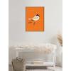 image:imageKate and Laurel Sylvie BlackCapped Chickadee Framed Canvas Wall Art by Amber Leaders Designs 18x24 Natural MidCentury Modern Bird Art for Wall